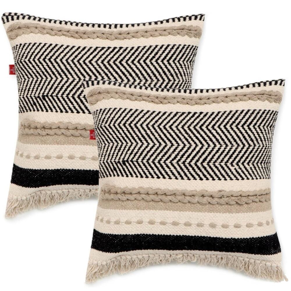 REDEARTH · Handmade Boho Throw Pillow Covers - Bohemian Chic Farmhouse Style - A